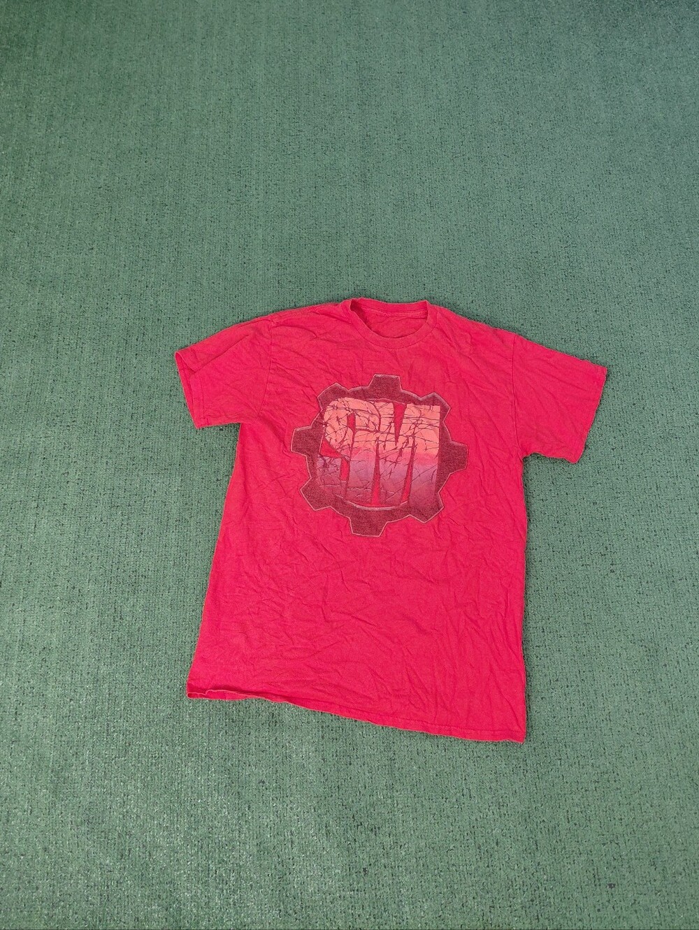 ScrapMan "Delayed Annihilation" Gaming Youtuber Gear Logo Red T Shirt Sz S/M